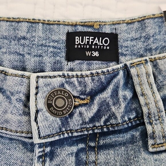 Buffalo David Bitton Dean Shorts Men's W36 Relaxed Straight Blue NWT MSRP $89 - Picture 10 of 15